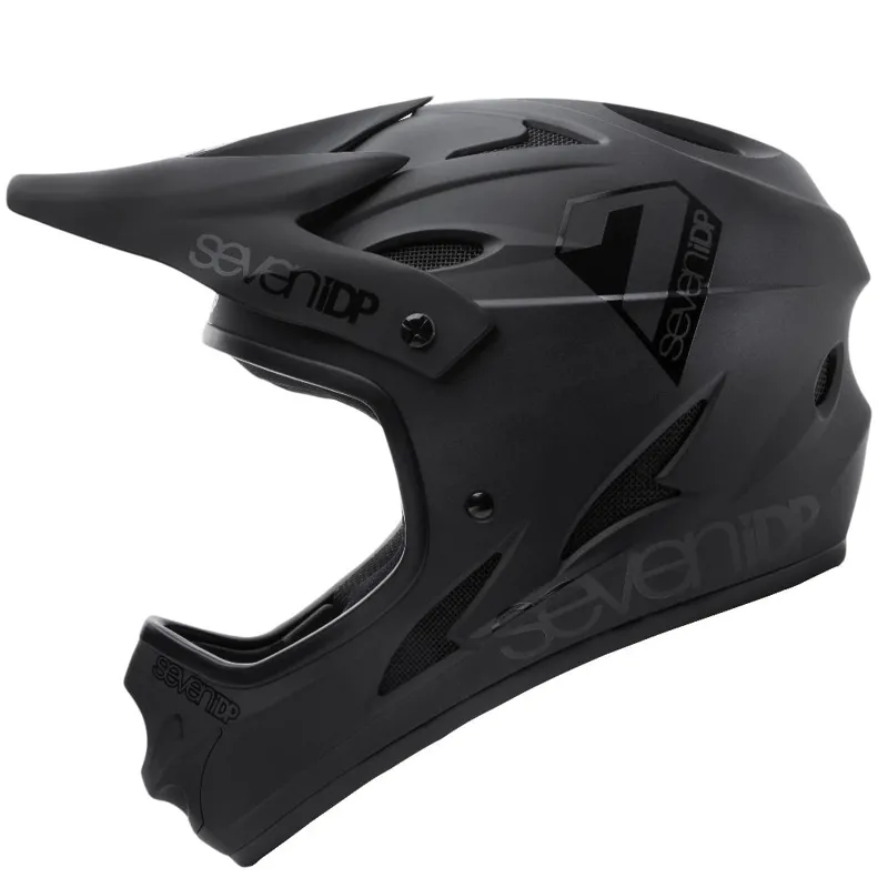 7iDP M1 Full Face Mountain Bike Helmet In Matte / Gloss Black